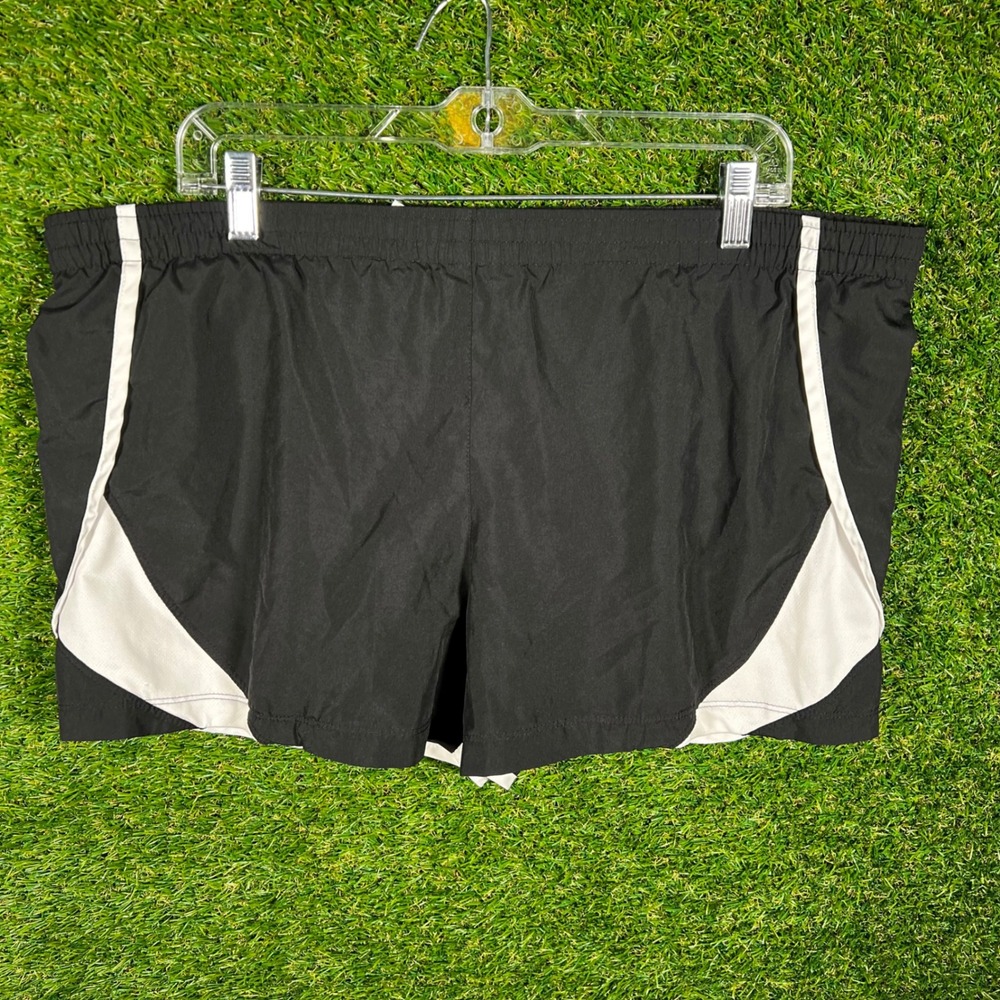 Nike Performance Womens Running Shorts Black‎ White Size Large 1875